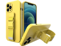 Hurtel Rope case gel case med lanyard kæde taske lanyard iPhone 13 Pro gul