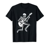 Halloween Skeleton Guitar Guy Rock And Roll Band Music Lover T-Shirt