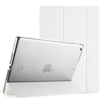 For Apple iPad 10.2 (Model A2200, A2198, A2232) Smart Case with Automatic Magnetic Wake/Sleep (White)
