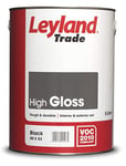 Leyland Trade High Gloss Paint - Black 5L