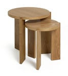 Habitat Xylo Nest of 2 Tables - Oak