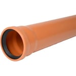 Wavin 160 mm PVC markavloppsrör, SN4, 2000 mm