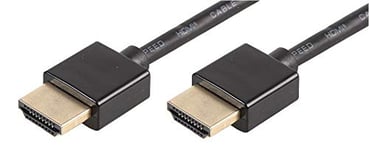 Pro Signal Câble HDMI fin haute vitesse 4K UHD 60Hz avec Ethernet, mâle vers mâle, 5 m Noir