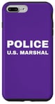 Coque pour iPhone 7 Plus/8 Plus Police US Marshal Imprimé Dos Blanc Officier de service USMS