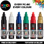 Posca Pc-8k Paint Markers Art Pens - Chisel Tip - All Colours - Buy 4, Pay For 3