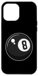 Coque pour iPhone 13 Pro Max Joueur de billard classique Magic 8 Huit Ball pour adultes et enfants