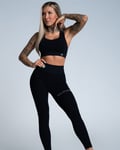 Gym Glamour Leggings Push Up Deep Black - S