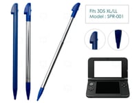 3 x Blue Pen 2 Extendable Stylus for Nintendo 3DS XL/LL Metal Retractable Parts