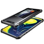 Samsung Galaxy A80 - Skal Med Korthållare Transparent/genomskinlig