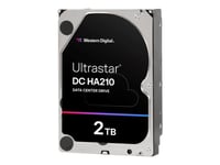 WD Ultrastar DC HA210 HUS722T2TALA604 - Disque dur - 2 To - interne - 3.5" - SATA 6Gb/s - 7200 tours/min - mémoire tampon : 128 Mo