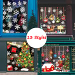 Christmas Window Wall Stickers Home Party Decorations 12