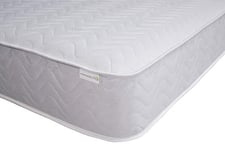 Starlight Beds 80cm x 200cm Quilted Sprung Memory Foam 80x200 Mattress, White