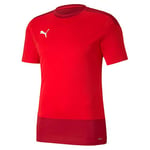 PUMA Men's teamGOAL 23 Training Jersey T-Shirt, Red-Chili Pepper, Small