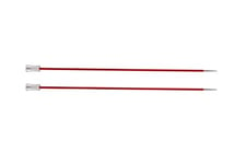 Knit Pro KP47233 Zing: Knitting Pins: Single Ended: 25cm x 2.50mm, 2.5mm, Red