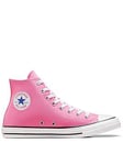 Converse Womens Hi Top Trainers - Pink, Pink, Size 6, Women