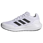 adidas RunFalcon 3 Lace Shoes Sneaker, FTWR White/Core Black/FTWR White, 35 EU