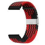Flätat klockarmband Amazfit GTS 2e - Röd/svart