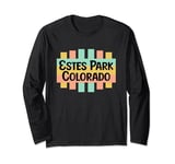 Estes Park Colorado Retro US National Parks Nostalgic Sign Long Sleeve T-Shirt