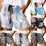 Womens Tie Dye Shorts Hot Pants Summer Casual Short Camouflage L