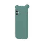 Clouds Iphone 11 Pro Max Case Silicone Iphone 11 Cover with Wireless Earphone Storage Box Anti-Fingerprint Non-Slip Cover Case for Apple Phone,Green,Iphone 11 Pro