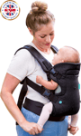 Infantino Flip 4-in-1 Baby Carrier with Bib - Infant Wrap Newborn Ergobaby Sling