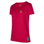 La Sportiva La Sportiva Women's Climbing On The Moon T-Shirt Fucsia/Giallo L, Fucsia/Giallo