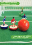 FAB FUN BIRTHDAY CARD  SUBBUTEO - Football Dribbling Skills Design