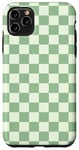 Coque pour iPhone 11 Pro Max Green Light Sage Checker Checker Classic