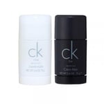 2-pack Calvin Klein CK One + CK Be Deostick 75ml