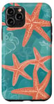 Coque pour iPhone 11 Pro Coquillages corail étoile de mer vague design esthétique