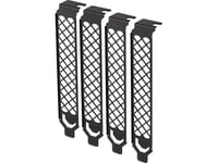 Silverstone Sst-Aeroslots-2B - Pci Slot Covers, 4 Stycken - Svart