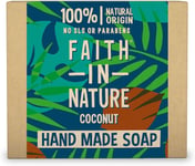 Faith In Nature Natural Coconut Hand Soap Bar, Hydrating, Vegan and Cruelty Fre