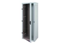 Triton 19" Rack 15U/ 600X1000 Glasdörr, Fritstående Reol, 300 Kg, 45,6 Kg, Grå