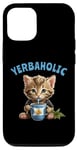 Coque pour iPhone 13 Yerba Mate Cat Herbaholic