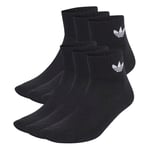 adidas Originals Strumpor Trefoil Cushioned Crew 6-pack - Svart, storlek 34-36