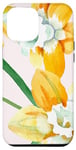 Coque pour iPhone 13 Pro Max Jonquille jaune - Couleur printanière - Motif floral