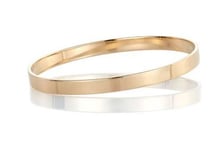 Armbånd gull. Classic armring rett profil, gult gull 14 kt, 6 mm - 05GU6065