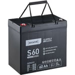 Supply S60 Batterie Décharge Lente 60Ah agm au Plomb - Accurat