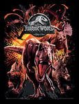 Jurassic World Fallen Kingdom (Montage) 30 x 40cm Impression encadrée