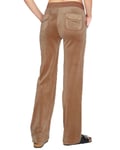 Juicy Couture Del Ray Classic Velour Pant Pocket Design W Taupe/Gold/Caramel  (Storlek L)