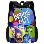 Inside Out 2 Ryggsäck Barn Pojkar Flickor Junior 3D Skolbokväska Resa Student Axelväska (16)