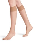 FALKE Women's Seidenglatt 15 DEN W KH Sheer Plain 1 Pair Knee-High Socks, Skin colour (Cocoon 4859), 2.5-5