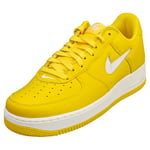 Nike Air Force 1 Low Retro Mens Yellow White Fashion Trainers - 10.5 UK