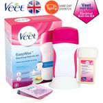 Veet EasyWax Legs & Arms Electrical Roll-On Hair Removal Kit 50ml Sensitive Skin