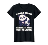Panda Mama Raising Lil Paws With Love Cute Mom Bear And Cub T-Shirt