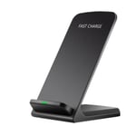 Qi Wireless Charger Fast Smart Mobile Phone For Black
