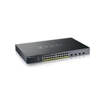 Zyxel XGS1935 Series XGS1935-28HP - switch - hanterad - 24 portar - smart - rackmonterbar