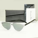 Dior Homme Sunglasses Mens Fashion Silver Mirror Black Clear Black Tie 247 900T4
