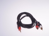 Libox Jack 3.5mm cable - RCA (Cinch) x2 1.5m black (LB0022)
