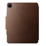 NOMAD iPad Pro 12.9 (gen 4/5/6) Fodral Leather Folio Plus Brun